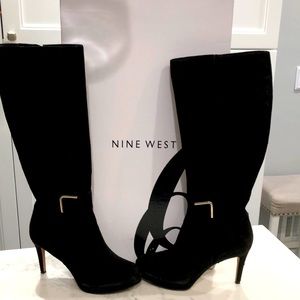 NINE WEST NWEVAH SUEDE BOOTS Size 7.5